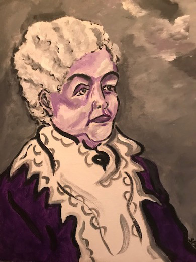 Painting of Elizabeth Cady Stanton by Sandra Bertrand
