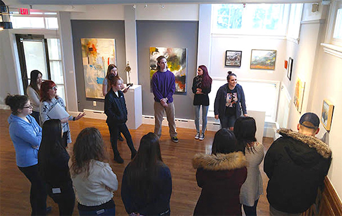 Wedeman Gallery, Artist-Student talk