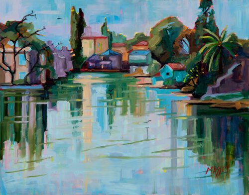 Island Lagoon painting