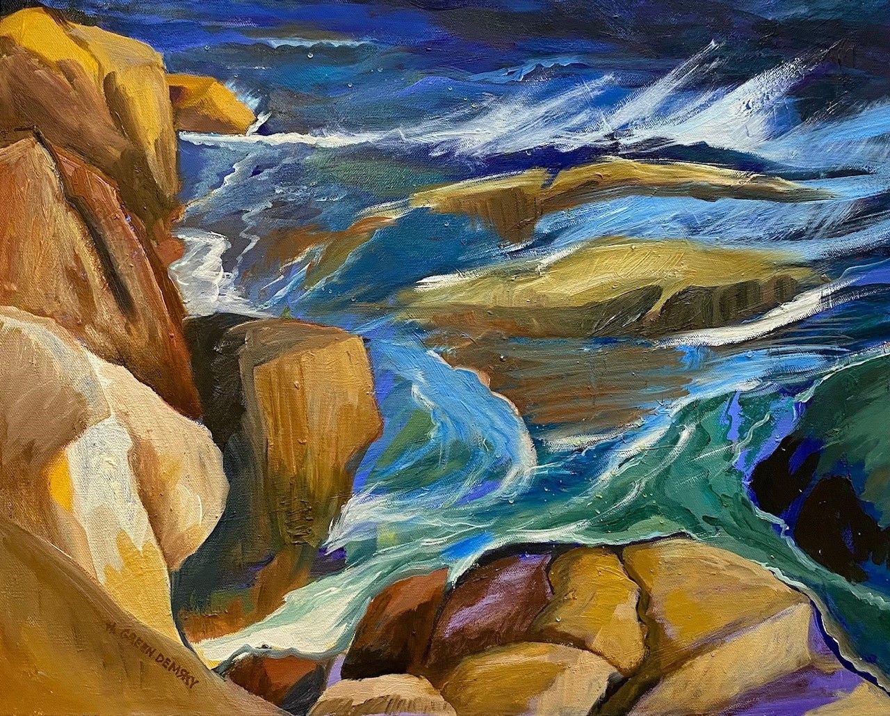 Hilda Green Demsky<br><em>Ocean Blues</em>