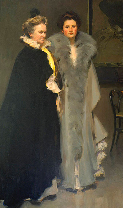 painting of mother and daughter