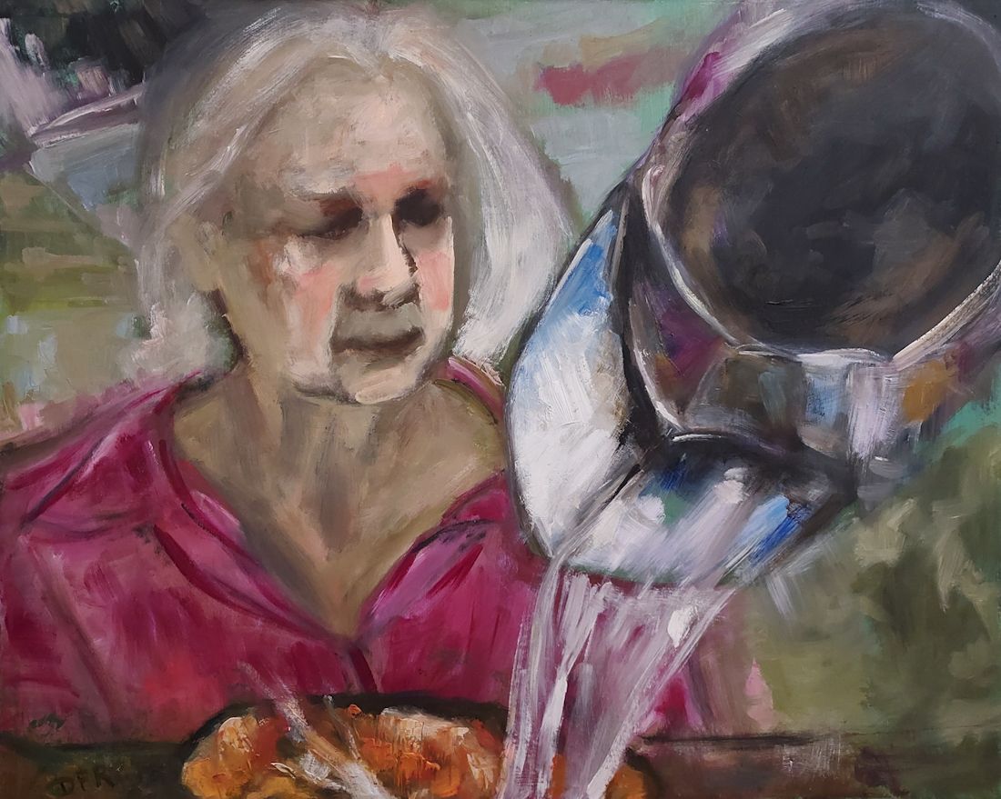 Diane Robinson<br><em>Julie, Reflections and Scallops</em><br><br>Audrey Hope Shirk Memorial Award for Figure Painting