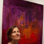 Adriana G Prat_Reimagining Our World, mixed media on cardboard, 47.5 x 41inches, and Adriana