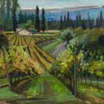 Autumn Vineyard plein air for NAWA