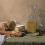 Bread, cheese, wine and olive oil_webLg