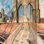 Coyote on Brooklyn Bridge During the Pandemic