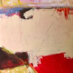 Tall Grass and Yellow Cushion 48 x 36 acrylic on canvas