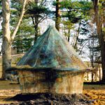 12_millermccue_Haystacks in the Field, No. 2 (detail large stack)_patinated bronze screening on bronze rod_84x100x100