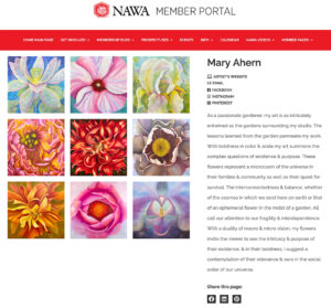 Mary Ahern. NAWA Signature Member
