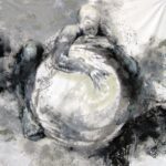 AMother'sDreams_acrylicandcharcoalonloosecanvas_75x75%22