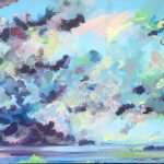 Butti,linda %22Afternoon Clouds%22, 24%22 x 36%22,oil on canvas, 2022 copy