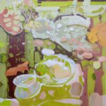 Paquet-Morante_Leni_ComposedShallow(ThreeLeaves)_acrylic_36Hx36W_painting_4500USD - Copy