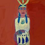 Valenza_viking woman_acrylic_