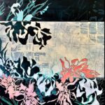 Zalisko_Patricia_Under A Gondola Moon_diptych, mixed media (acrylic, collage on canvas)_56x40 inches_6800