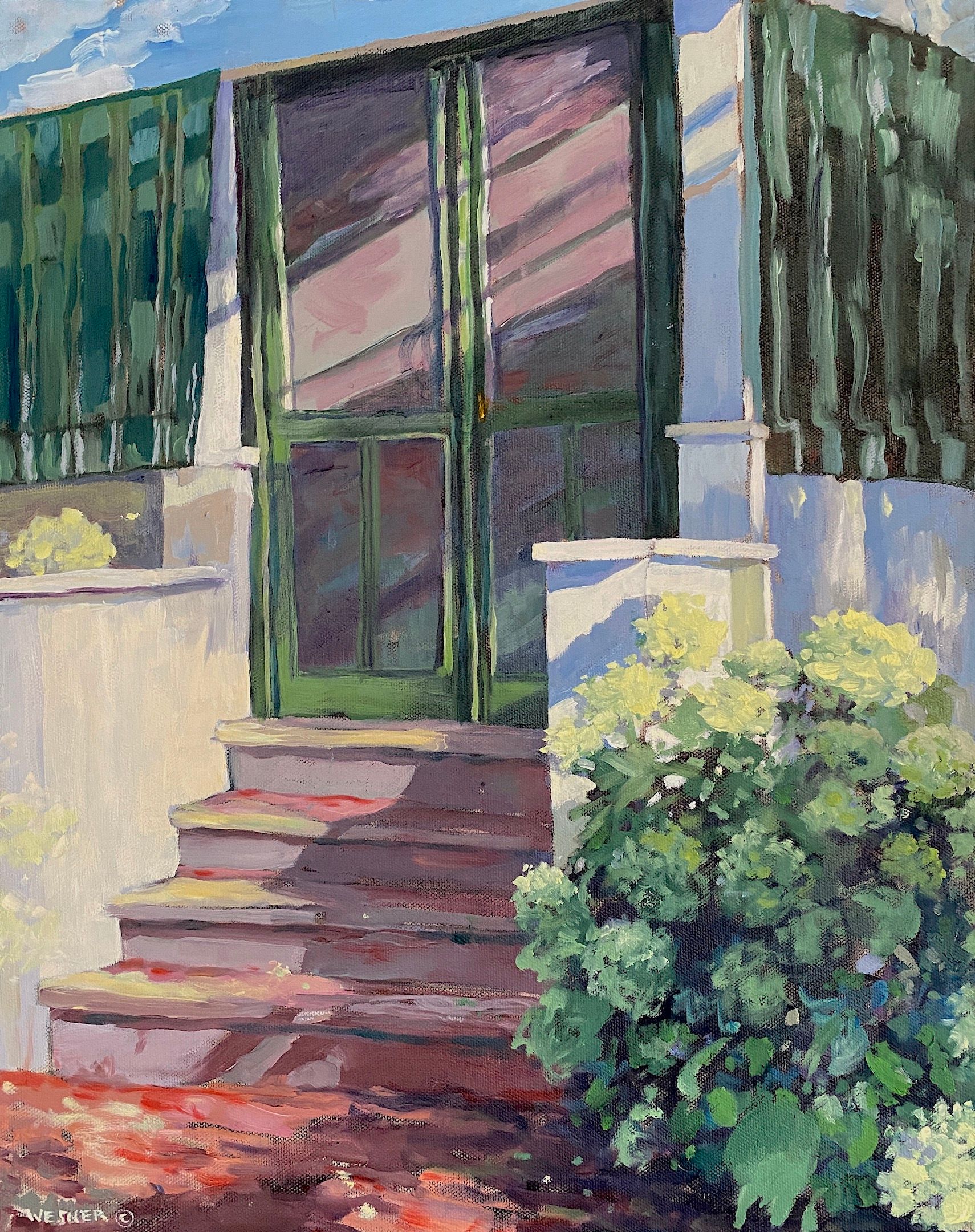 Linda Wesner<br><em>Porch Door Hydrangeas</em>