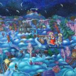 Flight into Egypt, oil on canvas panel, 16''x20''