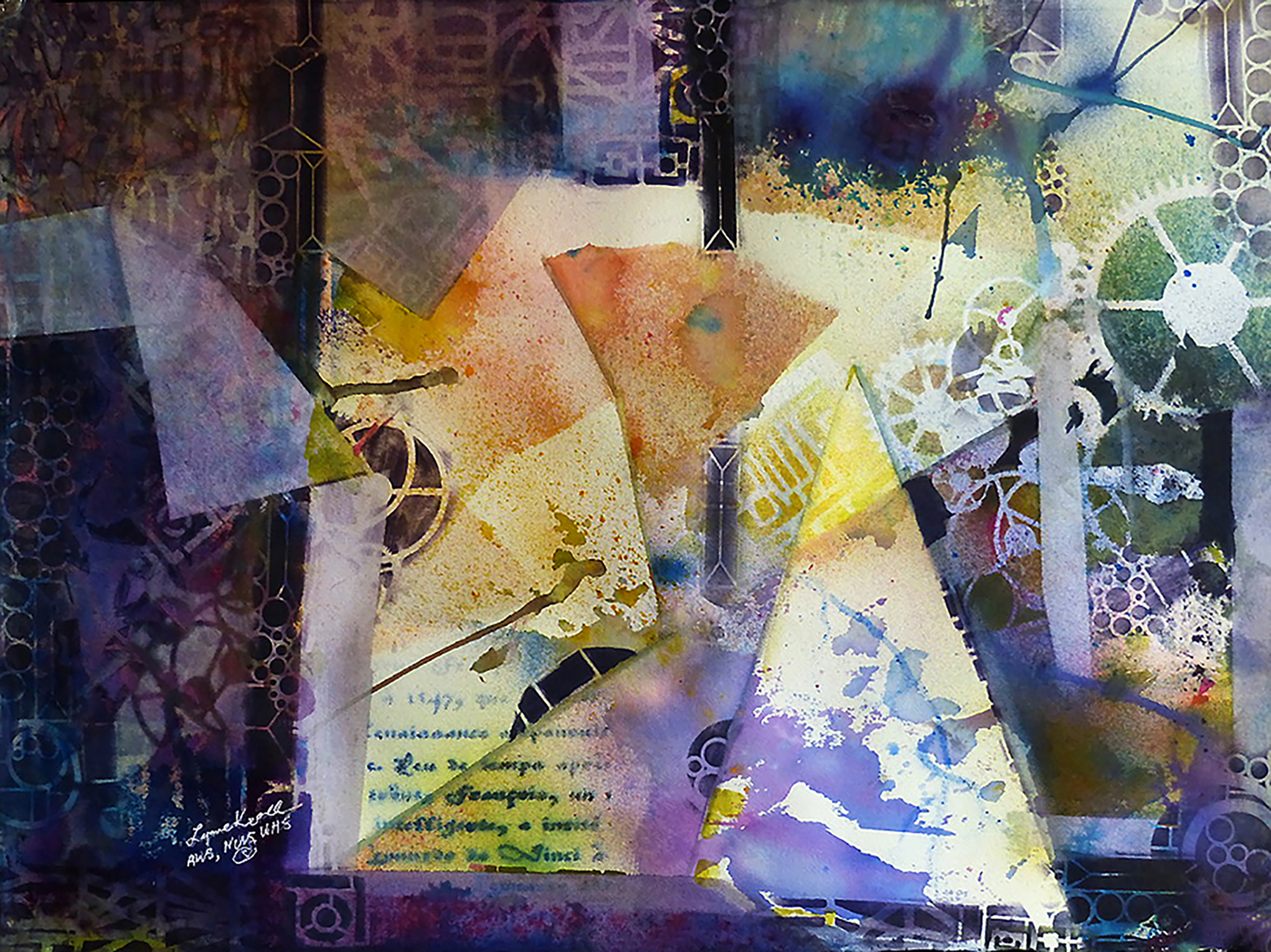 Letters from the Edge, 28x36 Transparent Watercolor