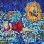 Persian Prince (Shahnameh), oil on canvas, 36''x48''