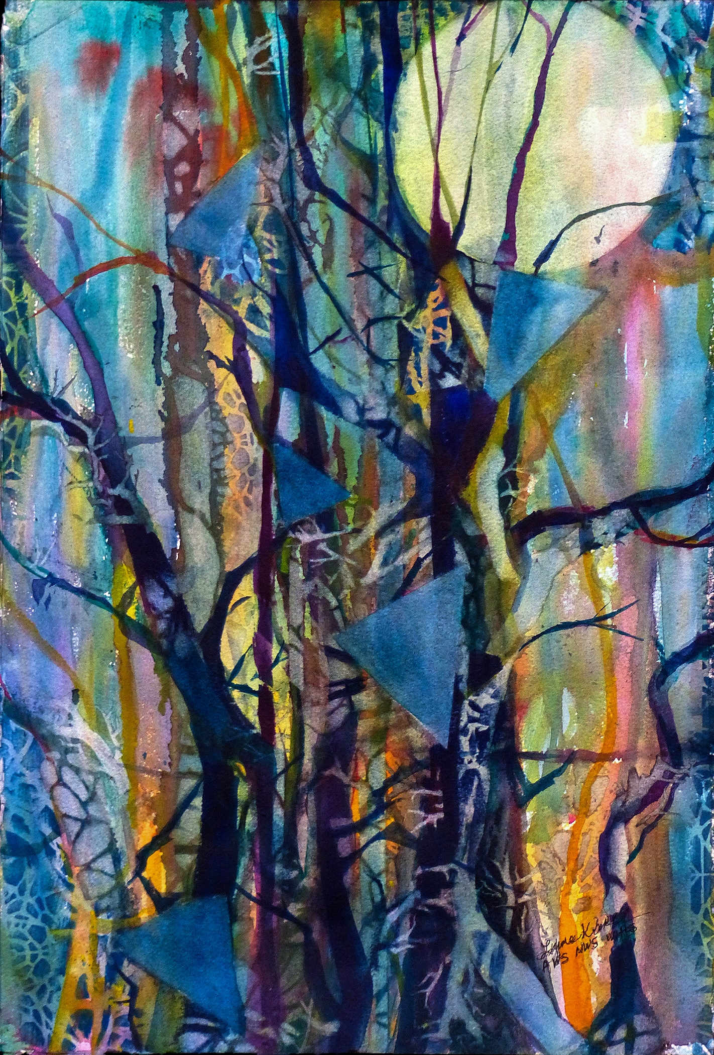 The Secret Life of Trees28x21, Transparent Watercolor of Trees II__master copy