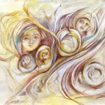 Zelenina_Elena_Faces-In-Lines_-18x24_paper_watercolor-acrylic-marker