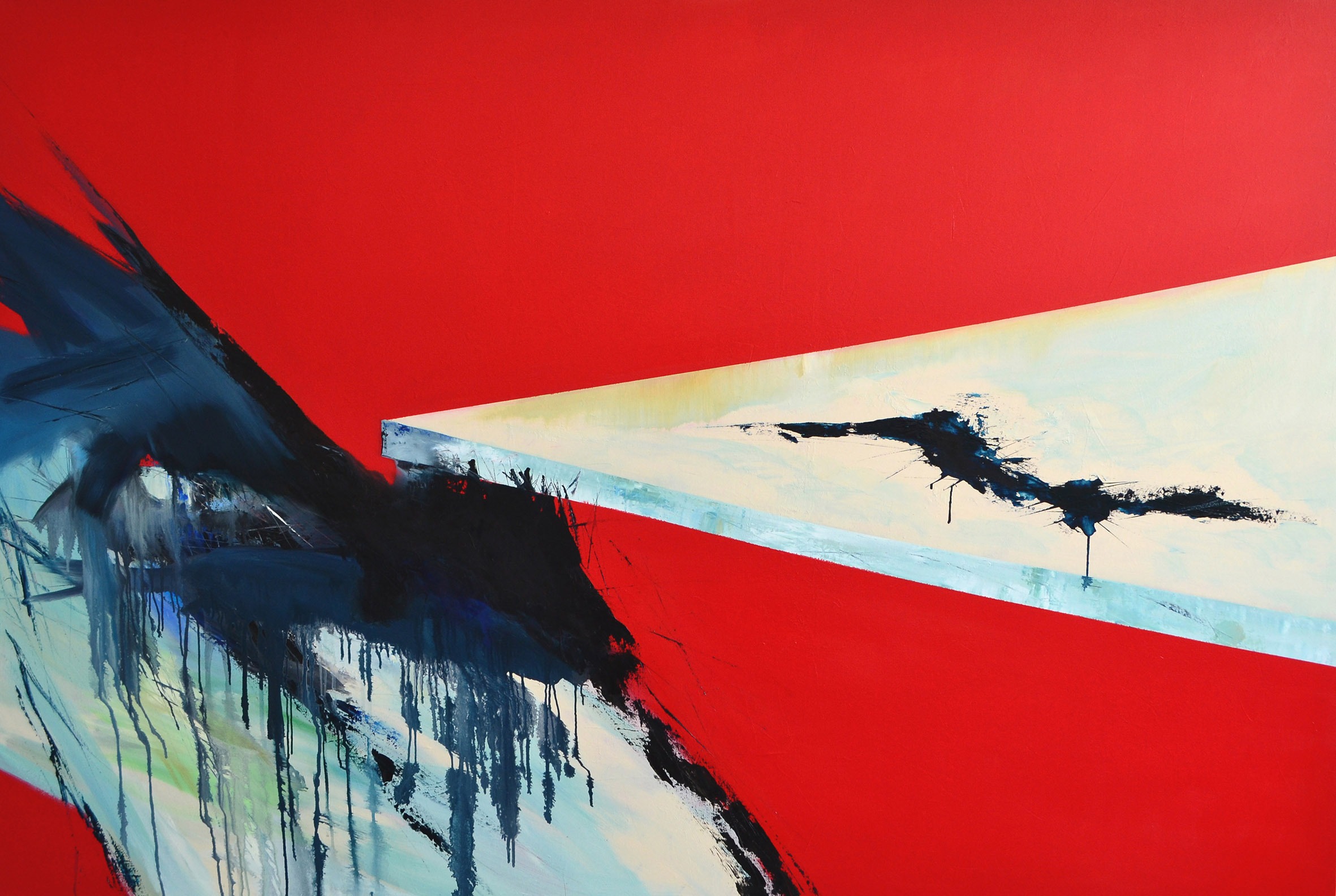 Anne Vandycke, 'Melting Point', Oil on canvas, 48x72inches, vsm