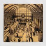 Musee d Orsay vellum print gold leaf