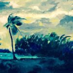 Bertand_Sandra_Storm over Belize_acrylic_17x21_$500