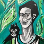 Bertrand_Sandra_Frida Kahlo and Friend_Acrylic_21x17_$600