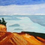 Cadillac Mountain-Bright Clouds on the Horizon