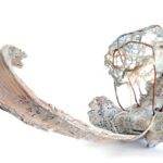 Conductor of Souls 24%22x9%22x10%22 mixed media