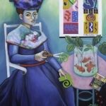 Interior with Cutouts_Acrylic Paint and Mixed Media_48hx36w