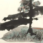 LindaMulhauser_AViewImagined_sumi+watercolor_17x17