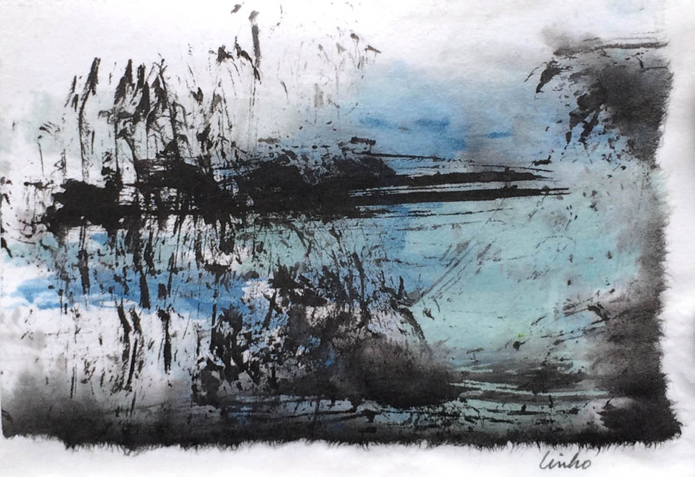 LindaMulhauser_ThatCoolLittlePainting_sumi&watercolor_4x3