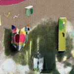 MEREDITH ROSIER_Une Assemblée._Oil on Belgian Linen_12%22X12%22X2%22