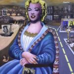 Mona Meets Marilyn_Acrlic and Mixed Media_24hx20w