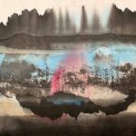 Mulhauser_Linda_WorldAdrift_sumi&watercolor_18x22_$960USD