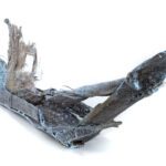 Night Boat of Torn Memory 27%22x5%22x9%22mixed media