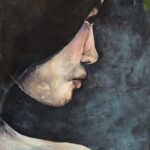 Okumura, Jennifer Jean 'Knots of the Mind - Deep in Thought_oil on canvas_48x36 inches_2023