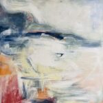 Okumura, Jennifer Jean 'White Noise, that comforts all, 2023, oils on canvas, 48x48 inches