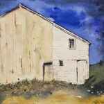 Summer Light On A Dairy Barn, 9x9.5