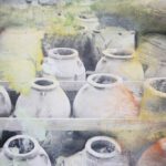 %22Acrotiri %22 Mixed Media Photography 12%22 x 16%22