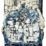 Hamrick_Leslie_Of An Evolution_monoprint collage with graphite_36x28in_$2000_collage