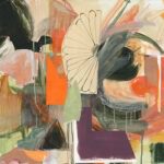 Lawlor_Veronica_Flowering_Furnace_Acrylic_with_collage_on_Wood_24%22x36%22x.75%22