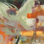 Lawlor_Veronica_Furnace_Budding_Acrylic_with_Collage_on_Wood_24%22x30%22x1%22_Painting