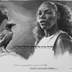 She Spoke Up III_Serena Williams_charcoal_28" x 36"