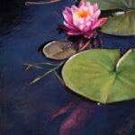 Water Lilies XXI_oil on panel_24" x 16"