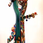 Soul Fragments, painted foundry molds and found material, 28.5 x 17.5 x 6