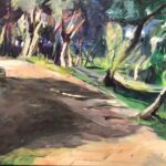 13_ROSEMARY FINEBERG_Malkhei Square_16X20_acrylic on canvas