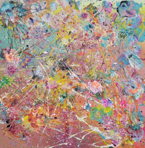 Gabrielle Yi-Wen Mar Quantum Hyper Jump, 2023 Acrylic on canvas