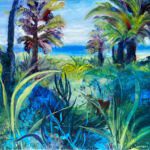 PortugueseGarden,oil on aluminum,48x36 inches